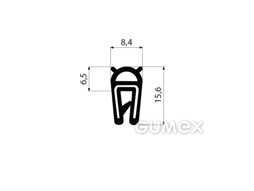GUMMIPROFIL PIRELI U-FORM MIT OBERER DICHTUNG - DICHTUNG MIT ARMIERUNG - EPDM